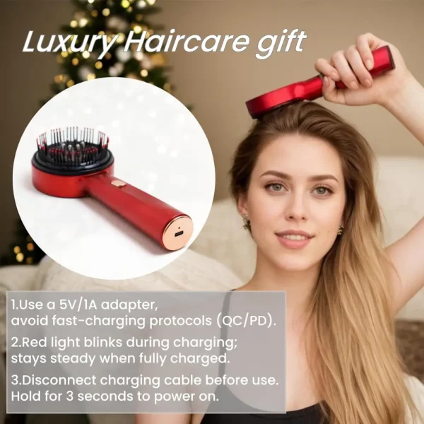 ⁦جهاز تدليك فروة الرأس وتوزيع الزيت – مشط استرخاء وتحفيز لنمو شعر صحي⁩ - الصورة ⁦5⁩