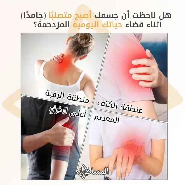 ⁦مدلك الرقبة والكتف الذكي اللاسلكي – جهاز تدليك كهربائي بخمس أوضاع و15 مستوى قوة⁩ - الصورة ⁦3⁩