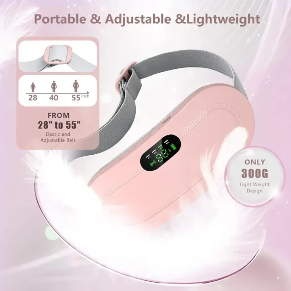 ⁦حزام تدفئة وتدليك لتخفيف آلام الدورة الشهرية – مسكن فوري ومحمول USB⁩ - الصورة ⁦2⁩