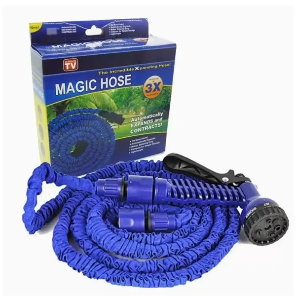 خرطوم مياه قابل للتمدد 30 متر Magic Hose – خفيف الوزن، متعدد الاستخدامات
