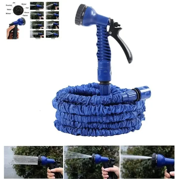 ⁦خرطوم مياه قابل للتمدد 30 متر Magic Hose – خفيف الوزن، متعدد الاستخدامات⁩ - الصورة ⁦2⁩
