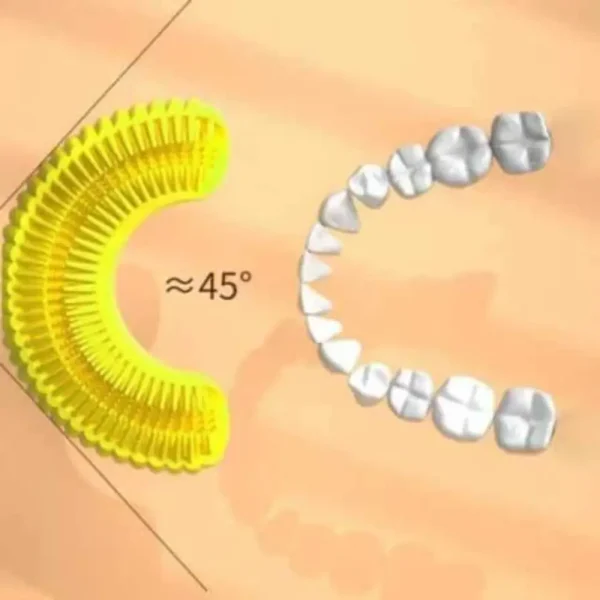 ⁦فرشاة أسنان كهربائية للأطفال برأس U – تنظيف عميق وآمن لعمر 2-8 سنوات⁩ - الصورة ⁦4⁩
